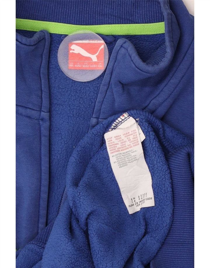 Puma Veste de survêtement graphique pour homme 2XL en coton bleu