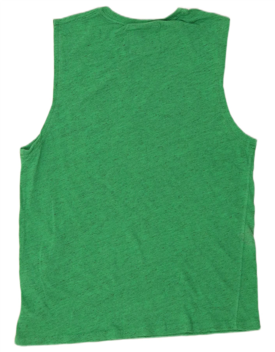 SUPERDRY Homme T-Shirt Graphique Top Large Vert Moucheté Coton