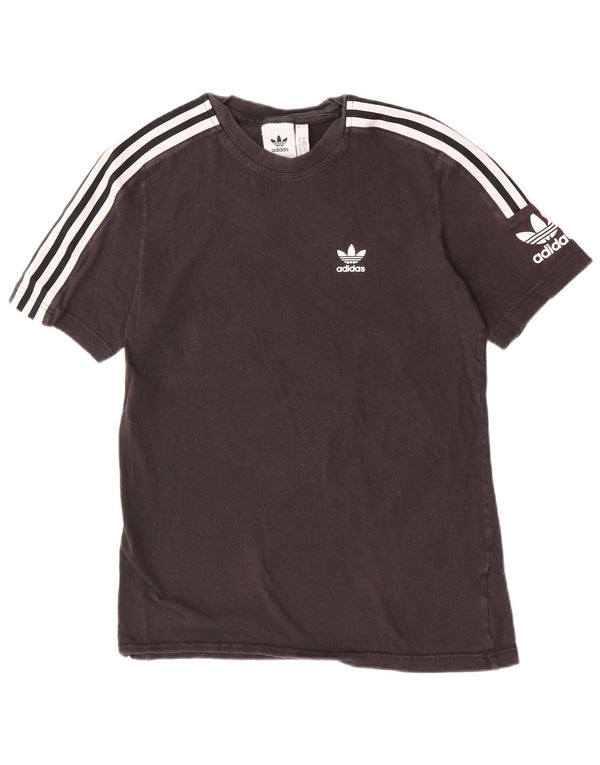 Adidas T-shirt à manches courtes pour homme XS Noir Coton Sports
