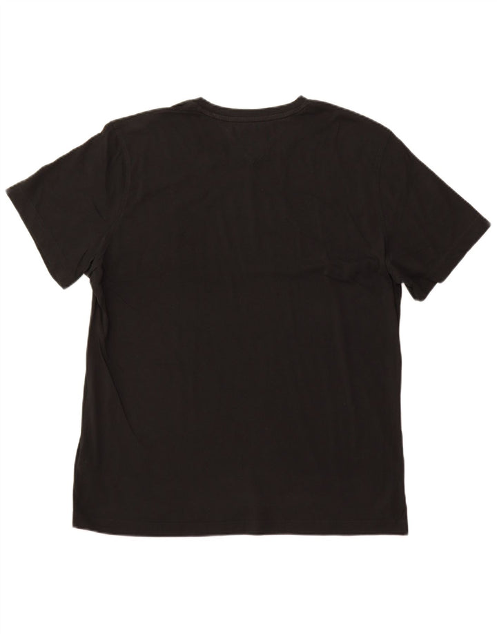 TOMMY HILFIGER T-Shirt Homme Top XL Noir Coton