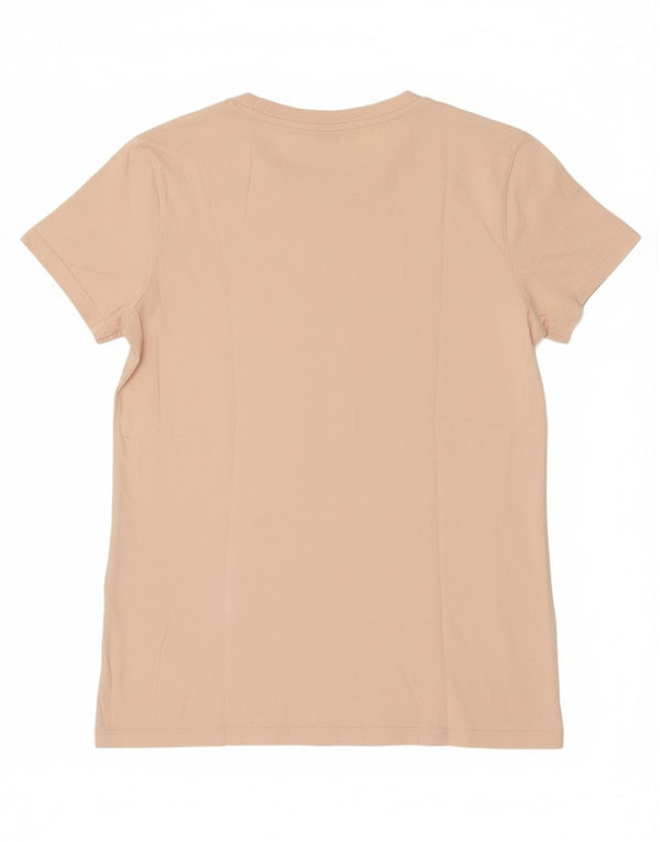 Levi's T-Shirt Graphique Femme UK 10 Petit Rose Coton