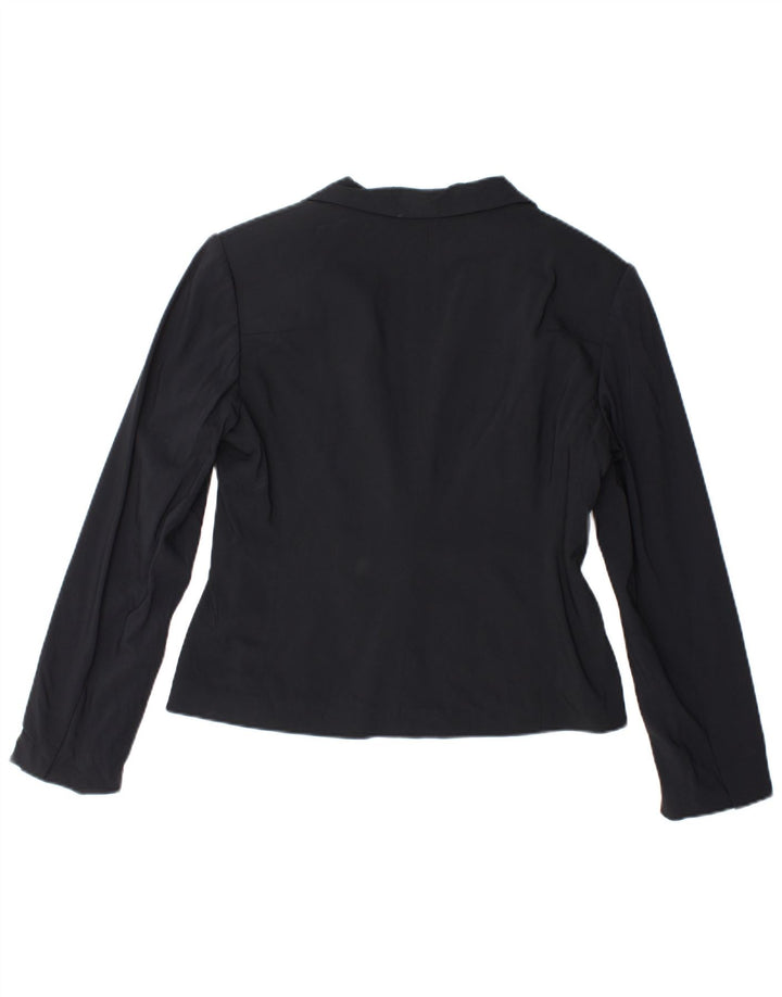Marks & Spencer Veste blazer autographe pour femme UK 12 Bleu marine moyen