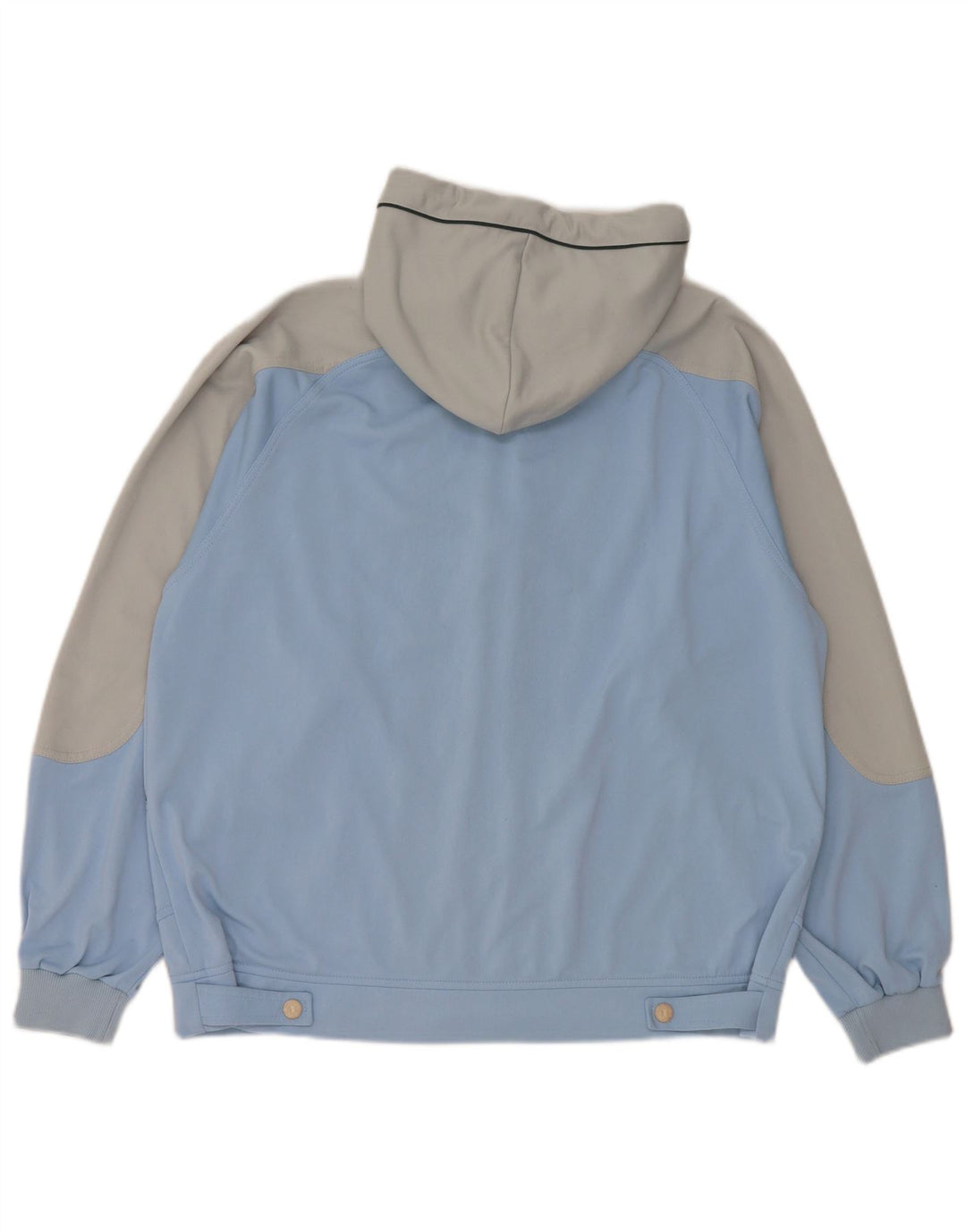 Champion Veste de survêtement à capuche pour homme Small Bleu Colorblock Polyester