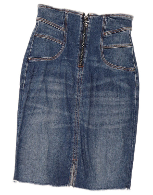 Guess Jupe en Jean Femme W26 Petit Bleu