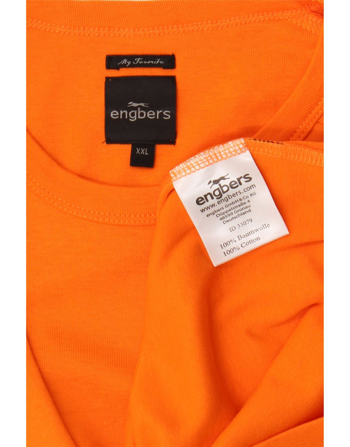 Engbers T-Shirt Homme Top 2XL Orange Coton