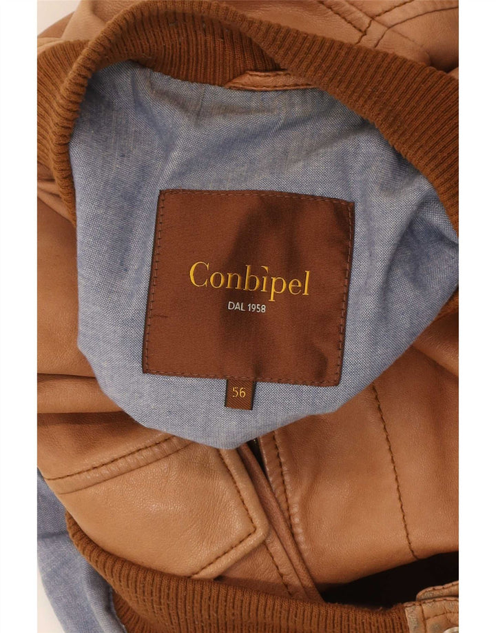 Conbipel Blouson Bomber En Cuir Homme IT 56 2XL Marron