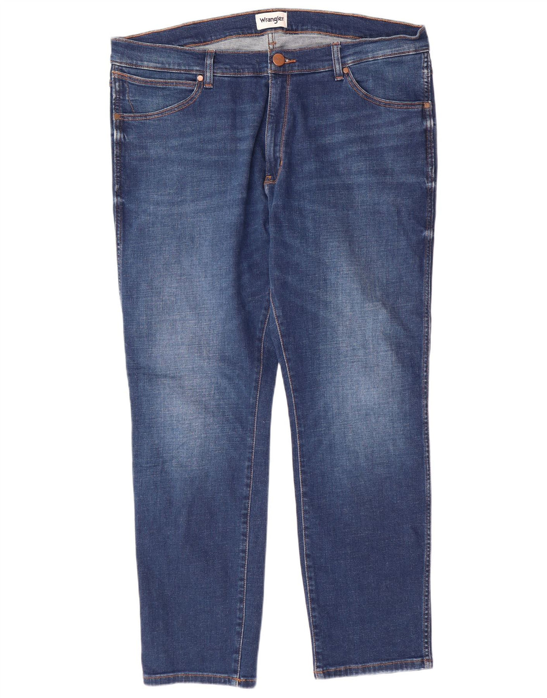 WRANGLER Jean Larston Slim Fuselé Homme W38 L32 Bleu Coton