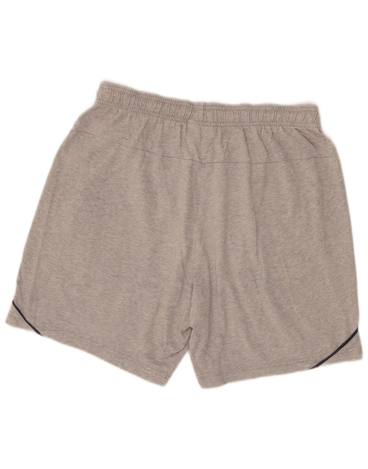 Adidas Short de Sport Homme Gris Moyen Coton