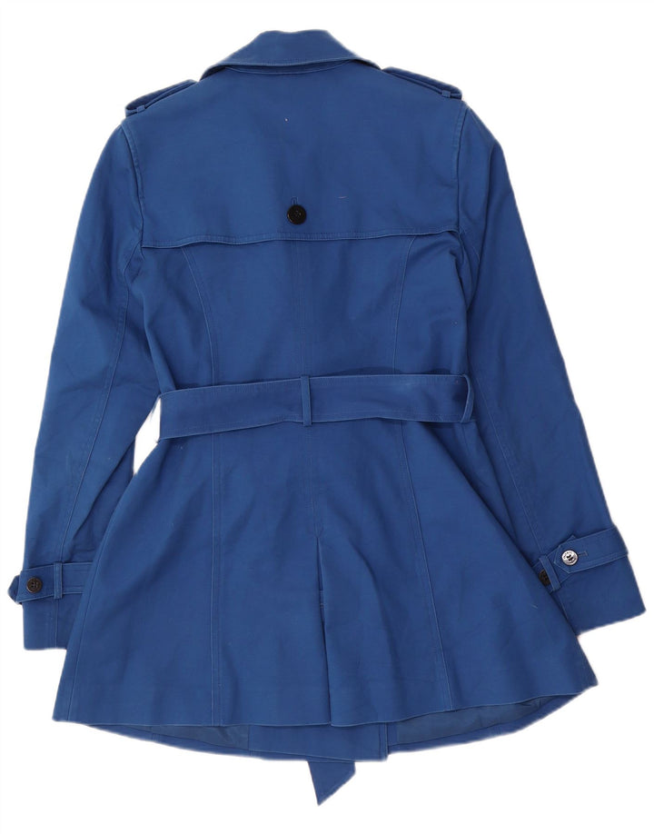 Hobbs Trench-Coat Femme UK 10 Petit Coton Bleu