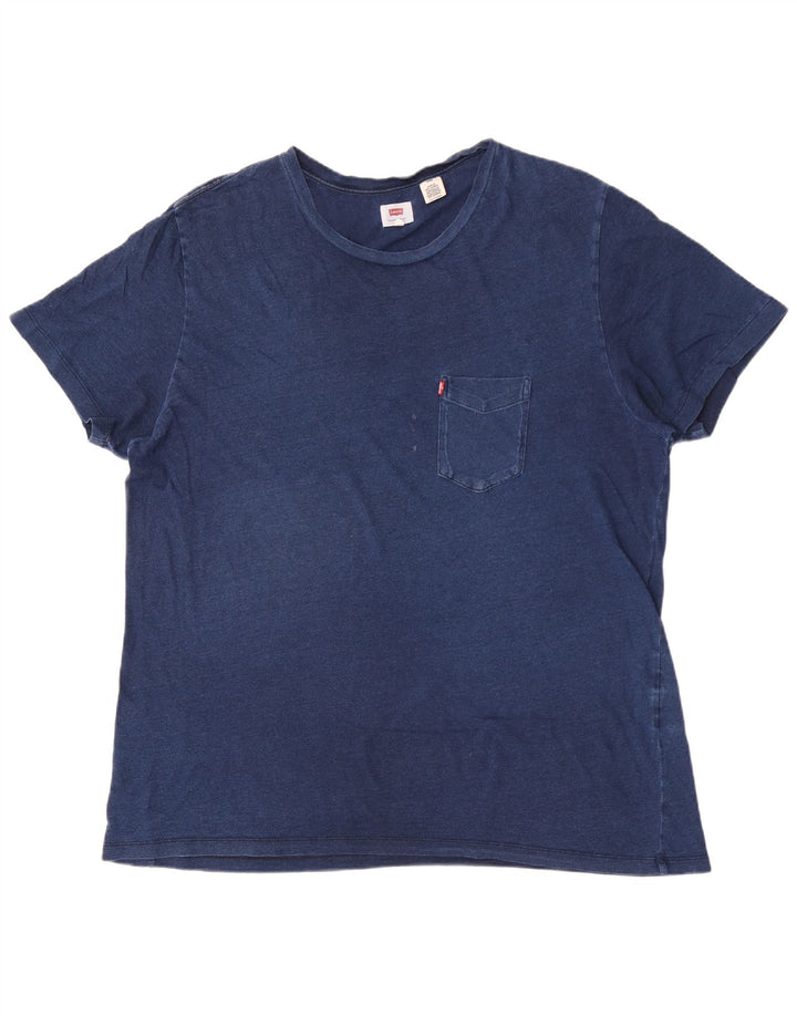 Levi's T-Shirt Homme Top 2XL Bleu Coton