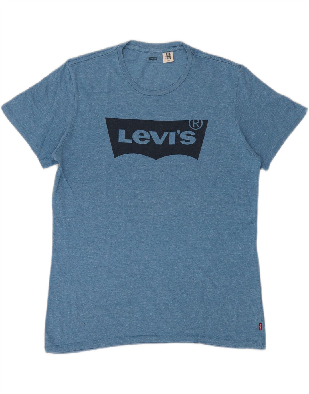 Levi's Tee-Shirt Graphique Homme Small Bleu Moucheté