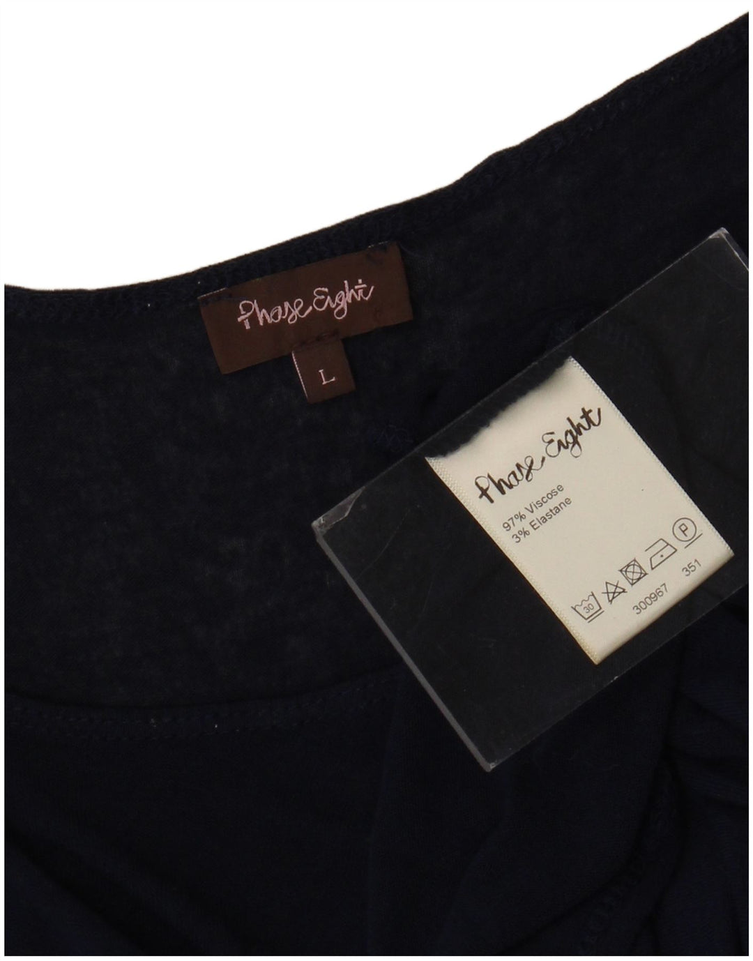 Phase Eight Haut surdimensionné à manches longues pour femme UK 16 Large Bleu marine Viscose