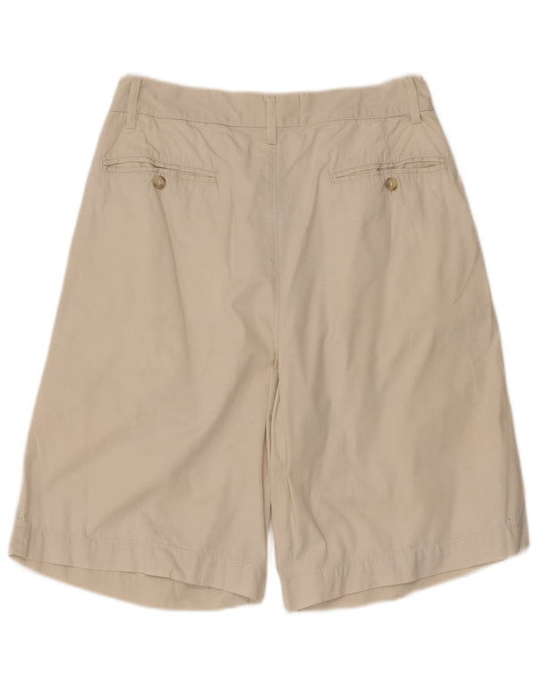 vintage Mens Pegged Chino Shorts IT 48 Moyen W30 Coton Beige