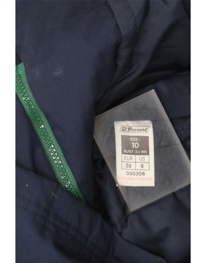 St. Bernard Manteau imperméable surdimensionné pour femme UK 10 Small Bleu marine Polyester