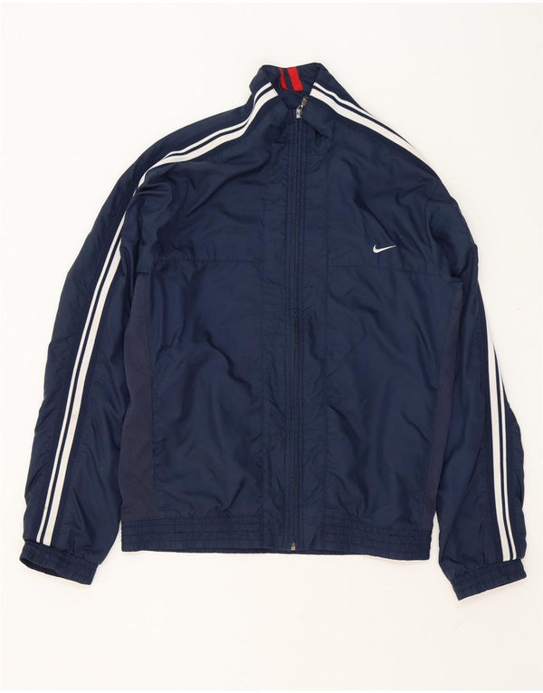 Nike Veste de survêtement pour homme UK 38/40 Bleu marine moyen Nylon colour block