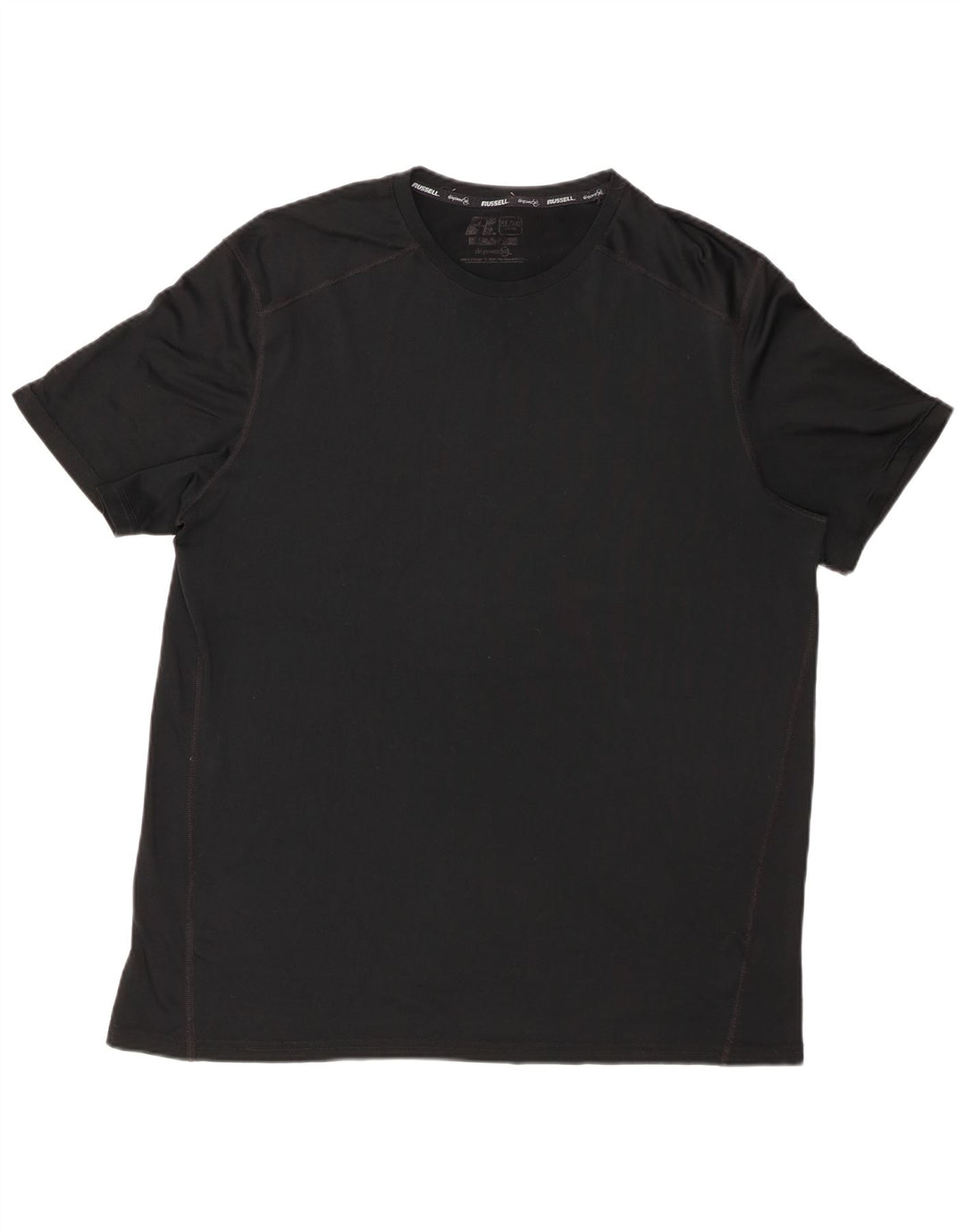 RUSSELL ATHLETIC T-shirt Dri-Power pour homme XL Noir Polyester