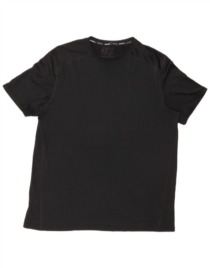 RUSSELL ATHLETIC T-shirt Dri-Power pour homme XL Noir Polyester