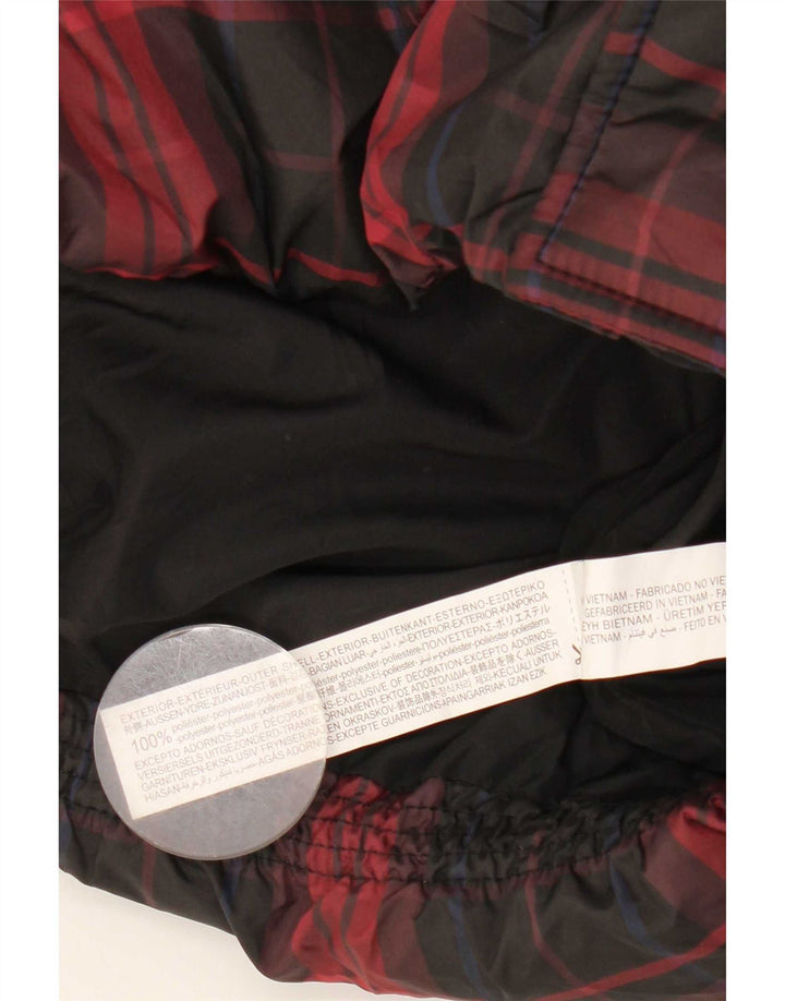 Zara Veste matelassée à capuche pour garçon 11-12 ans Rouge à carreaux Polyester
