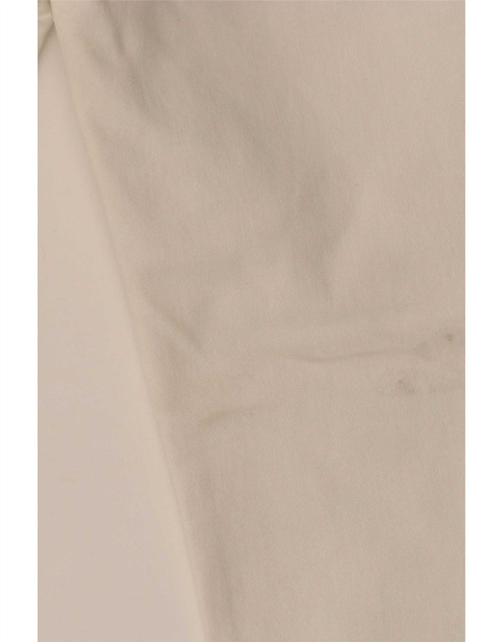 Zara Jean évasé femme EU 36 XS W26 L25 coton blanc