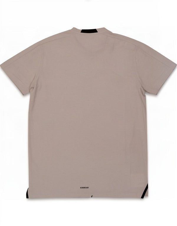 T-shirt Adidas pour homme, grand, gris, polyester