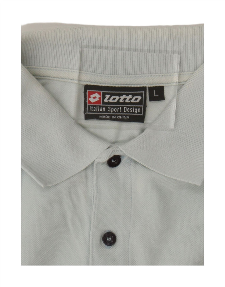 LOTTO Mens Polo Shirt Large Blue Vintage Lotto and Second-Hand Lotto from Messina Hembry 