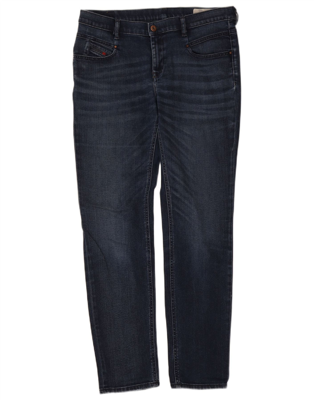 Diesel Femme Belthy Regular Slim Jean Droit W29 L30 Bleu Marine Coton