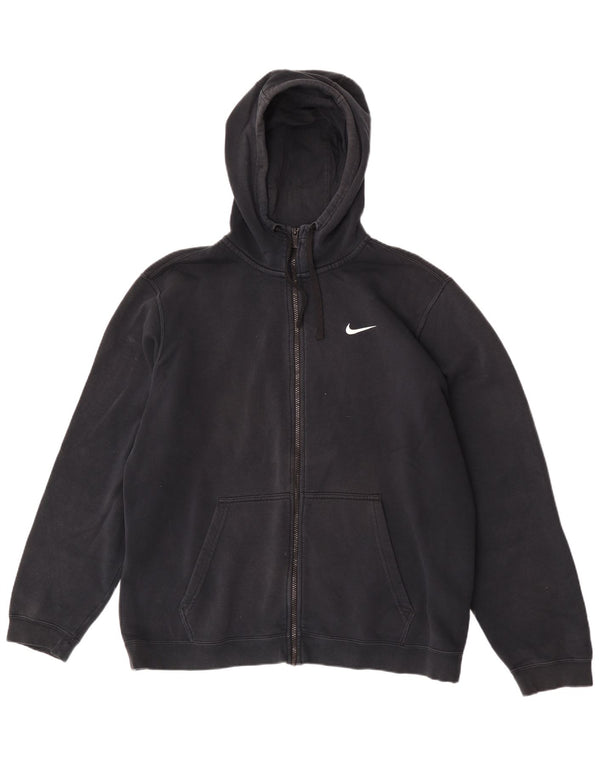 Nike Pull à capuche zippé pour homme XL en coton noir