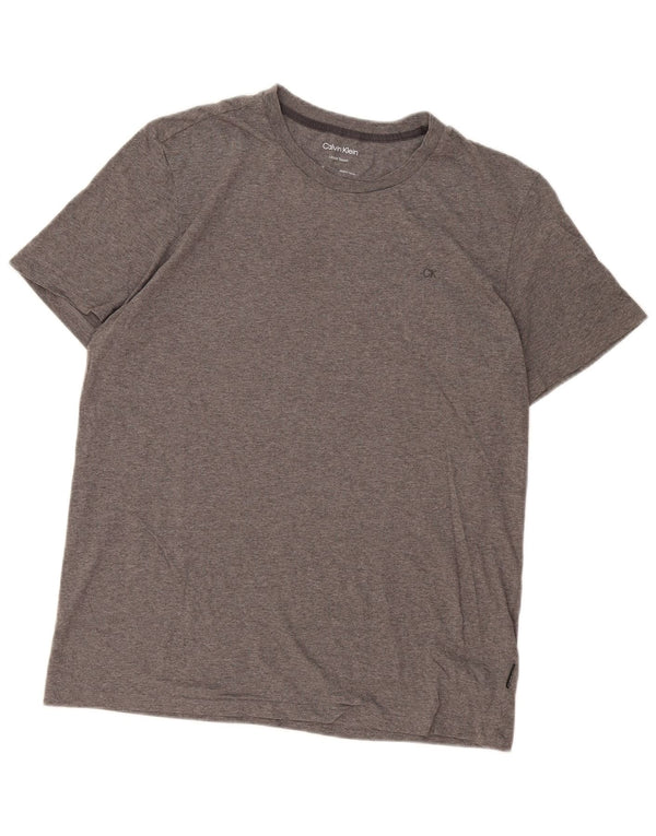 Calvin Klein T-Shirt Homme Haut Large Gris Coton