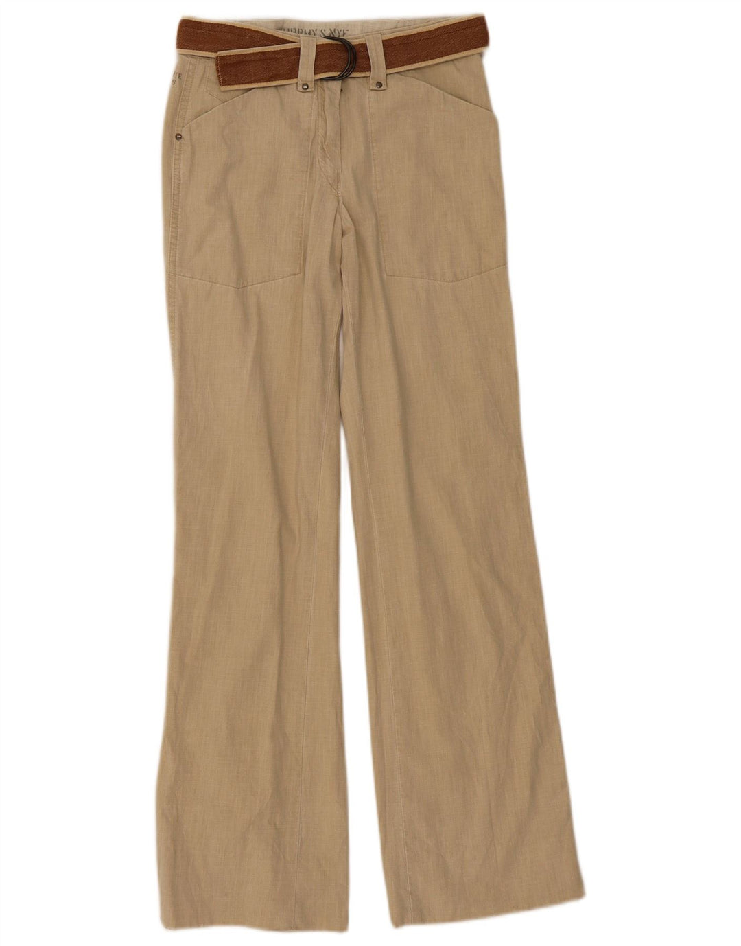 Murphy & Nye Pantalon décontracté bootcut pour femme W26 L31 Coton beige