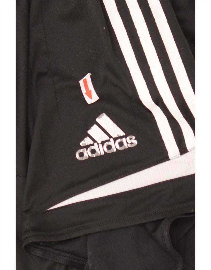 Adidas Short de sport graphique pour homme en polyester color block noir moyen