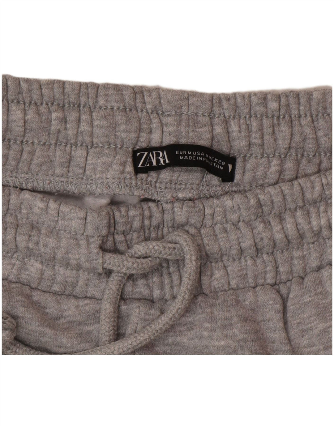Zara Pantalon de survêtement pour femme Joggers UK 12 Polyester moucheté gris moyen