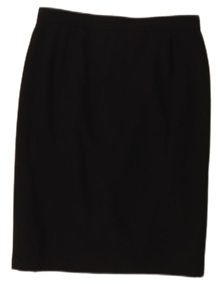 Valentino Jupe Droite IT 44 Medium W28 Laine Noire |