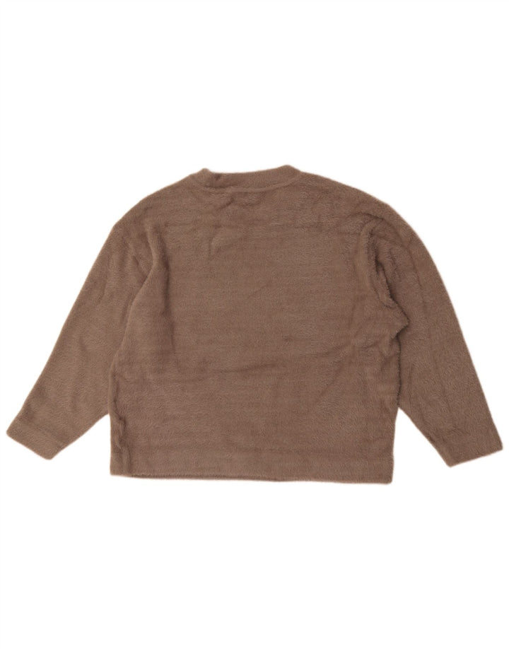 Marks & Spencer Pull surdimensionné à col rond pour femme UK 16 Large Beige