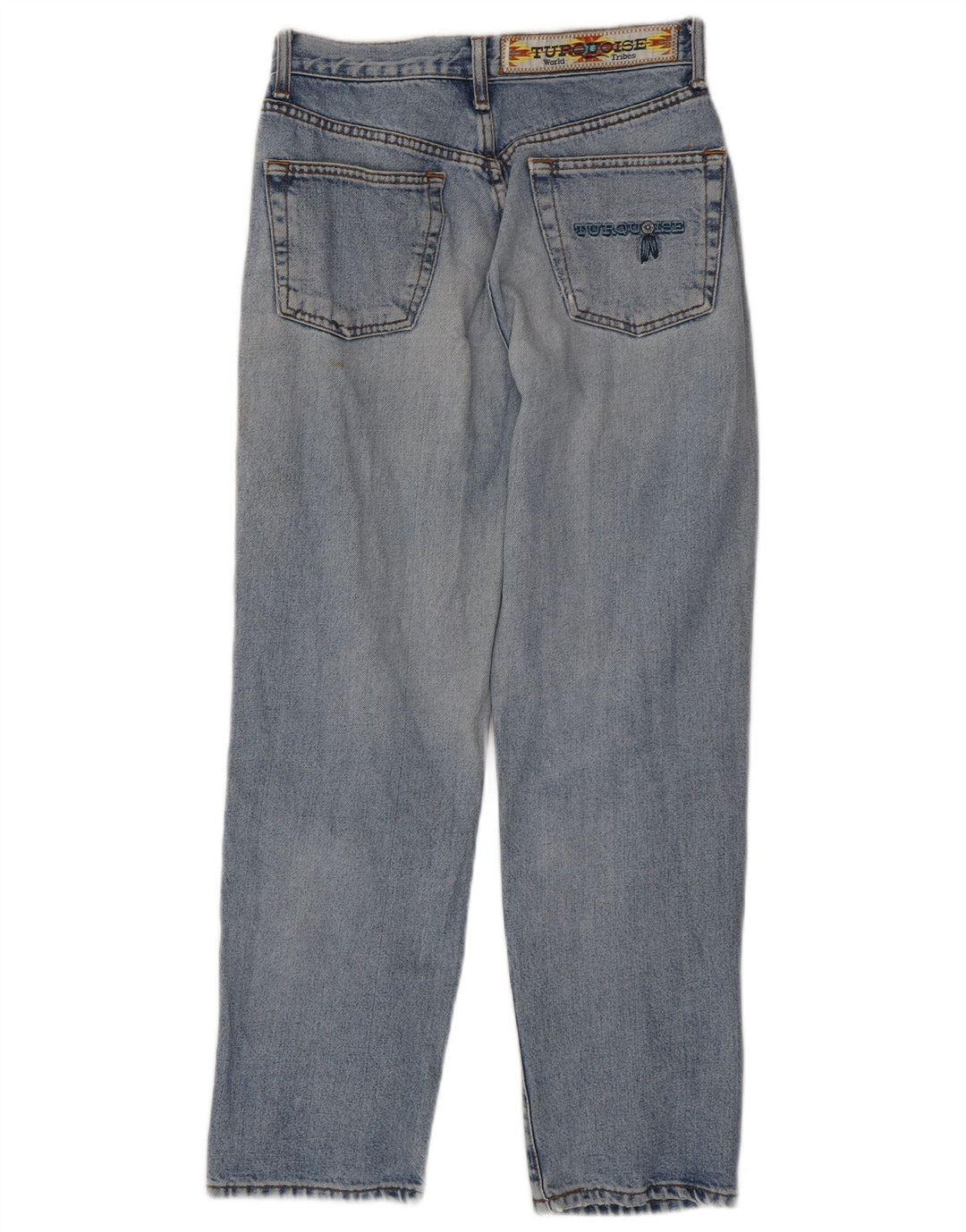 VINTAGE Womens Cropped Jeans W28 L26 Blue Cotton