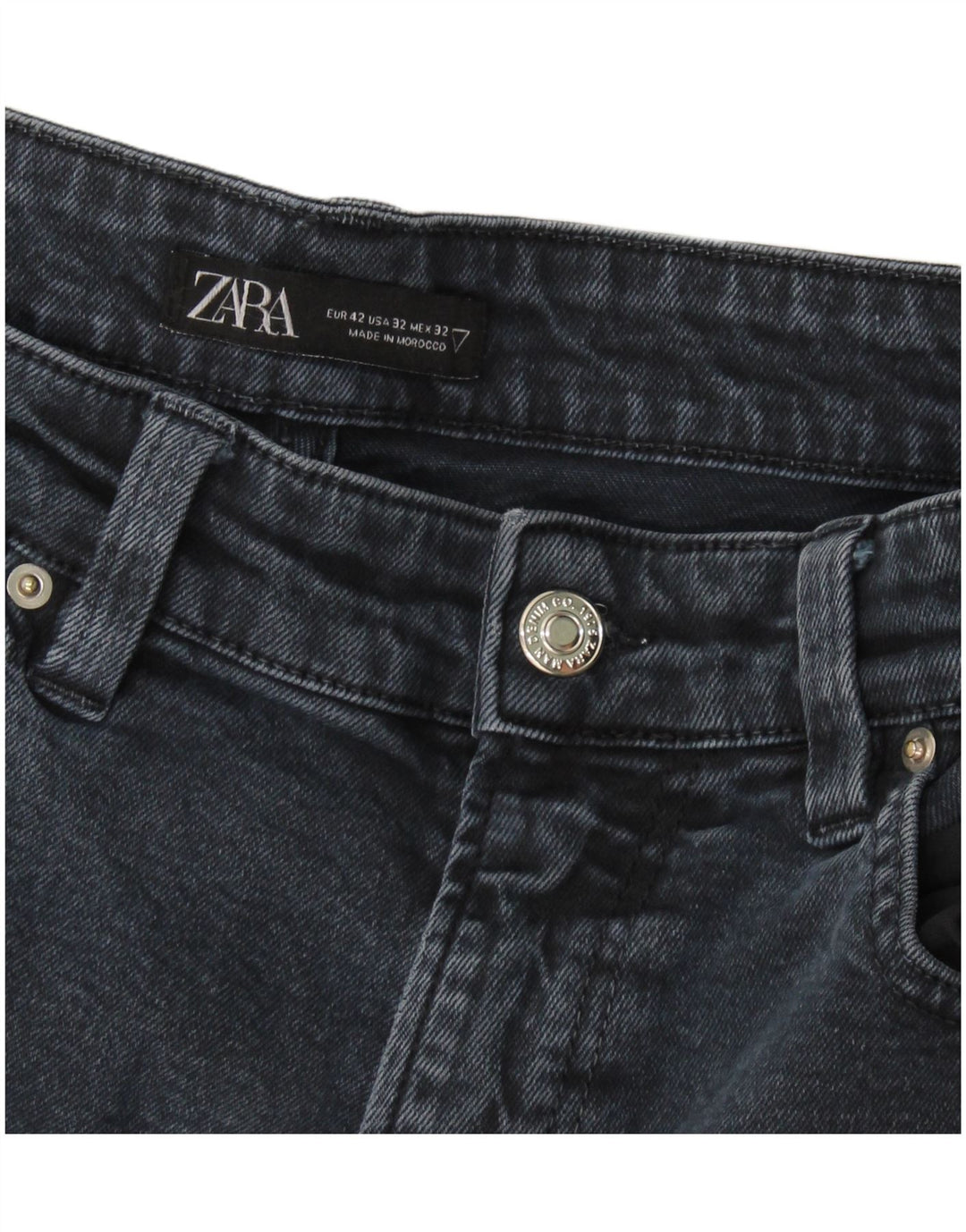 Zara Jean Slim Homme EU 42 Large W32 L29 Bleu Marine