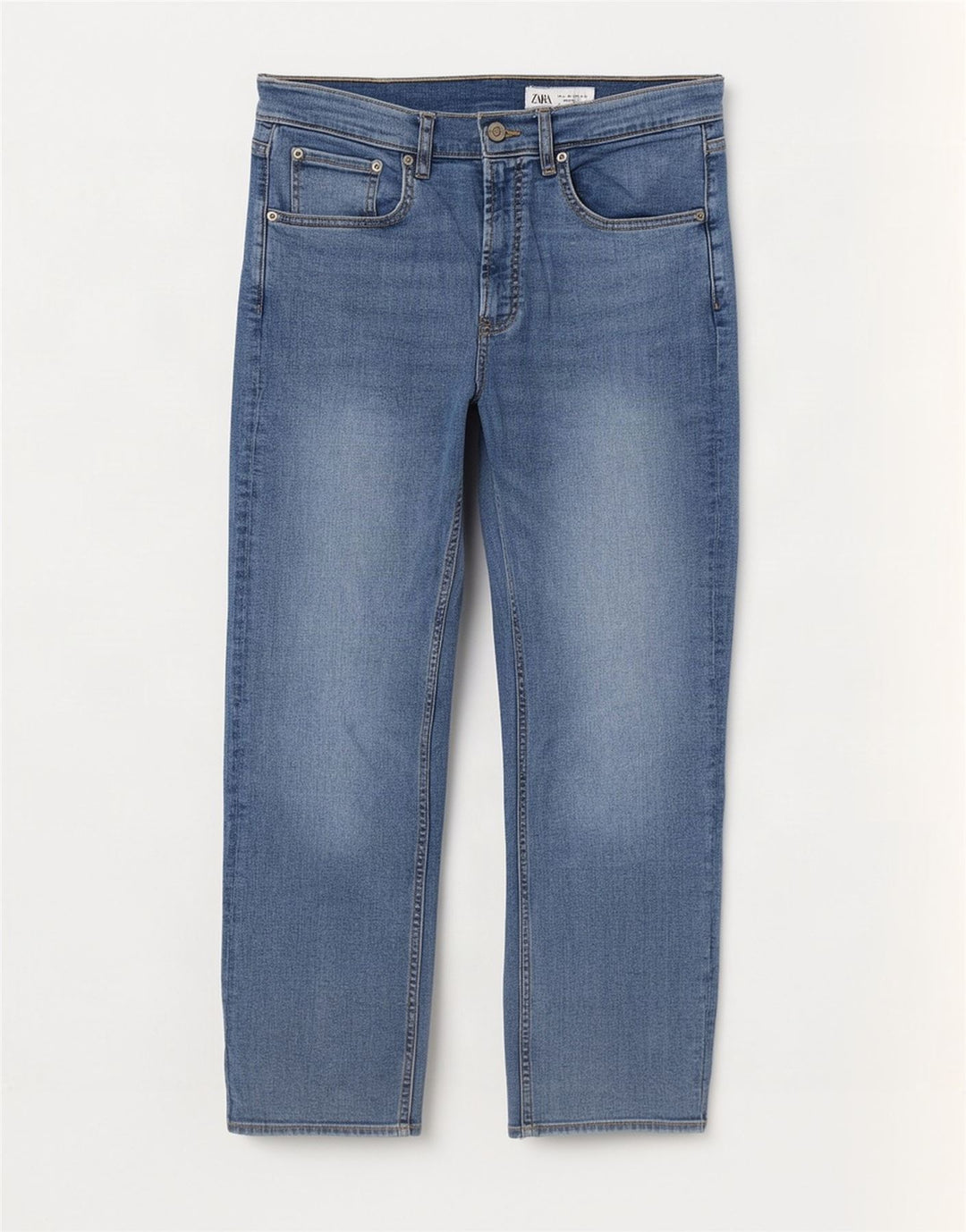 Zara Jean droit pour femme EU 40 Medium W30 L27 Bleu