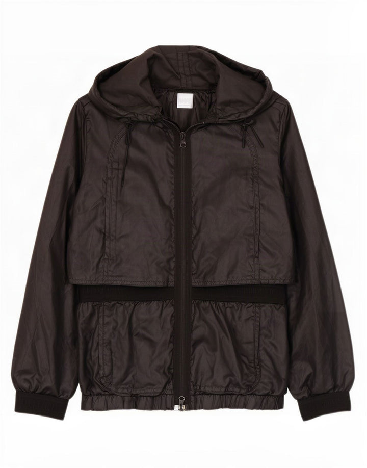 Adidas Veste de pluie à capuche pour femme EU 34 Petit Noir