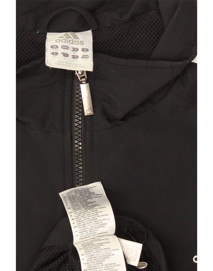 Adidas Veste de survêtement pour homme UK 44/46 Large Noir Polyester