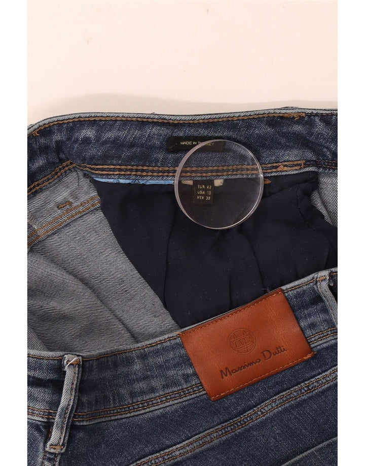 Massimo Dutti Jean skinny pour femme EU 42 Large W32 L28 Bleu