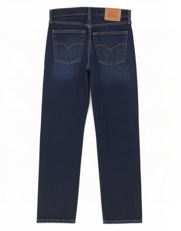 Levi's Mens 522 Straight Jeans W34 L30 Navy Blue Cotton