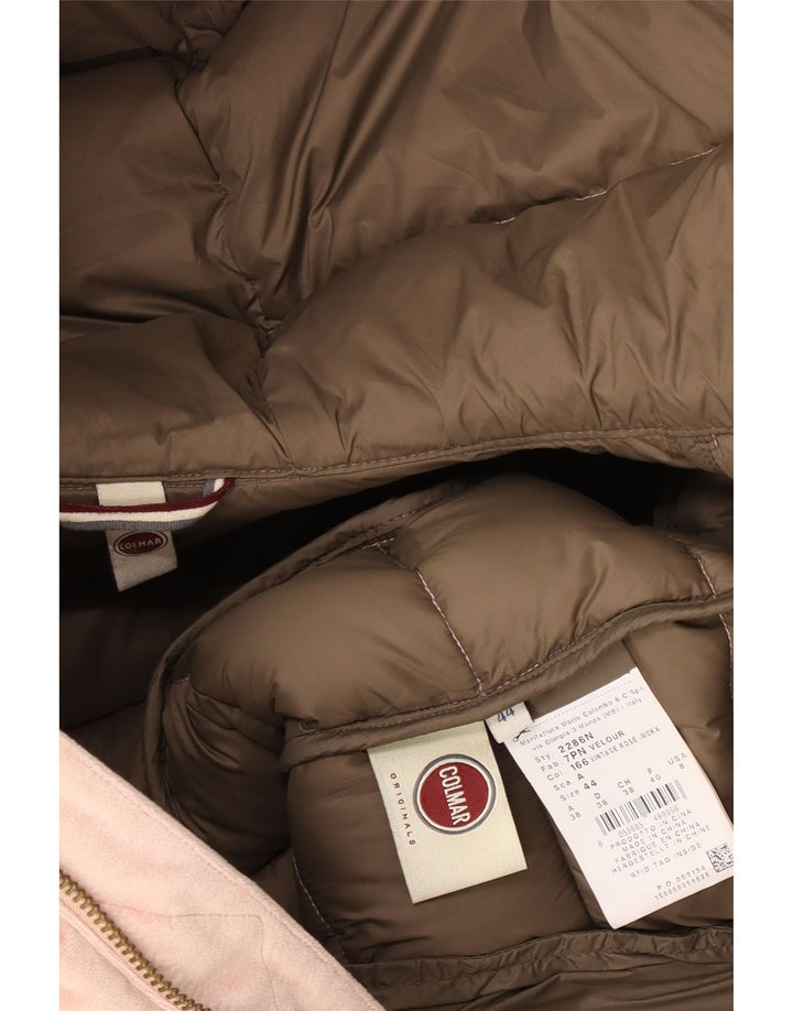 Colmar Veste matelassée à capuche en velours pour femme IT 44 Rose moyen