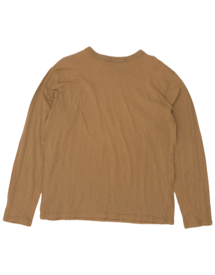 Ellesse Haut graphique à manches longues pour femme UK 16 Large Marron