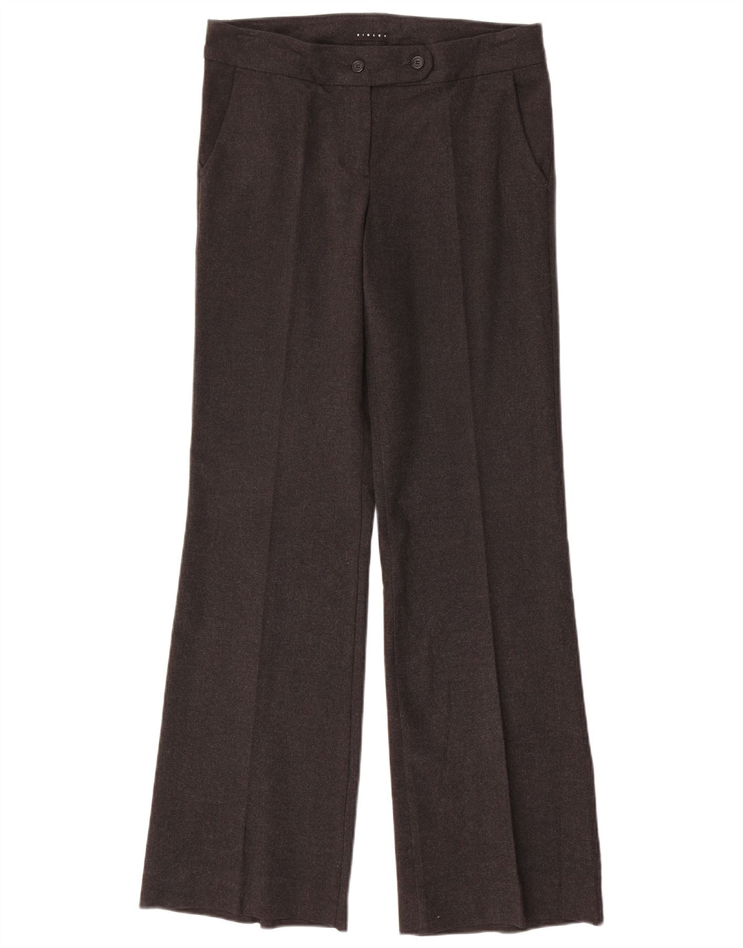 Sisley Pantalon de Costume Bootcut Femme IT 42 Medium W30 L32 Gris Moucheté