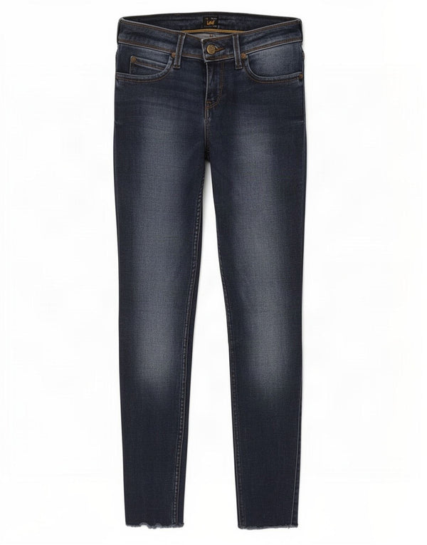 Lee Womens Toxey Skinny Jeans W26 L27 Navy Blue Cotton