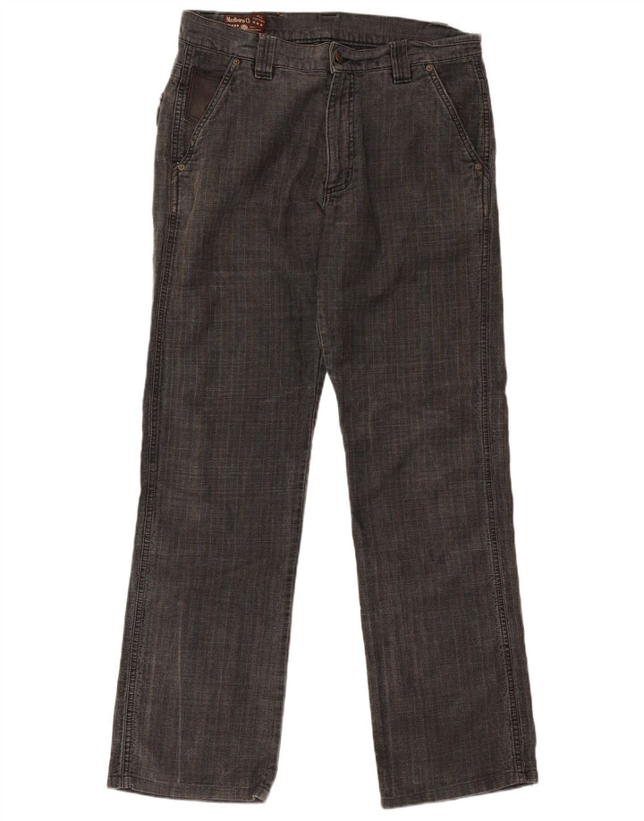 Marlboro Classics Pantalon Chino Droit Homme W33 L31 Gris Chevrons