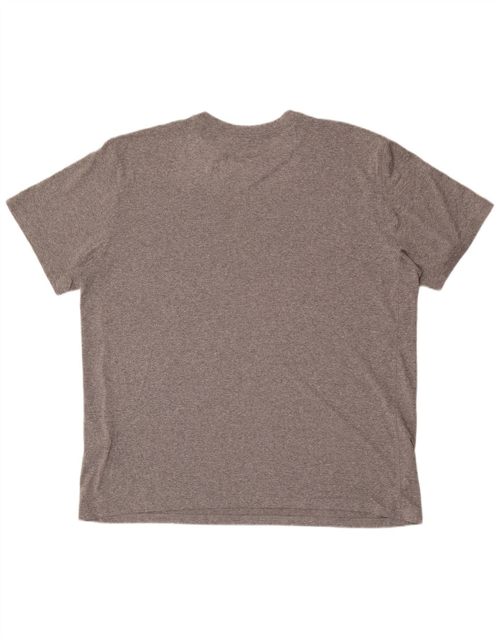Nike Mens Dri Fit Graphic T-Shirt Top 2XL Gris Polyester