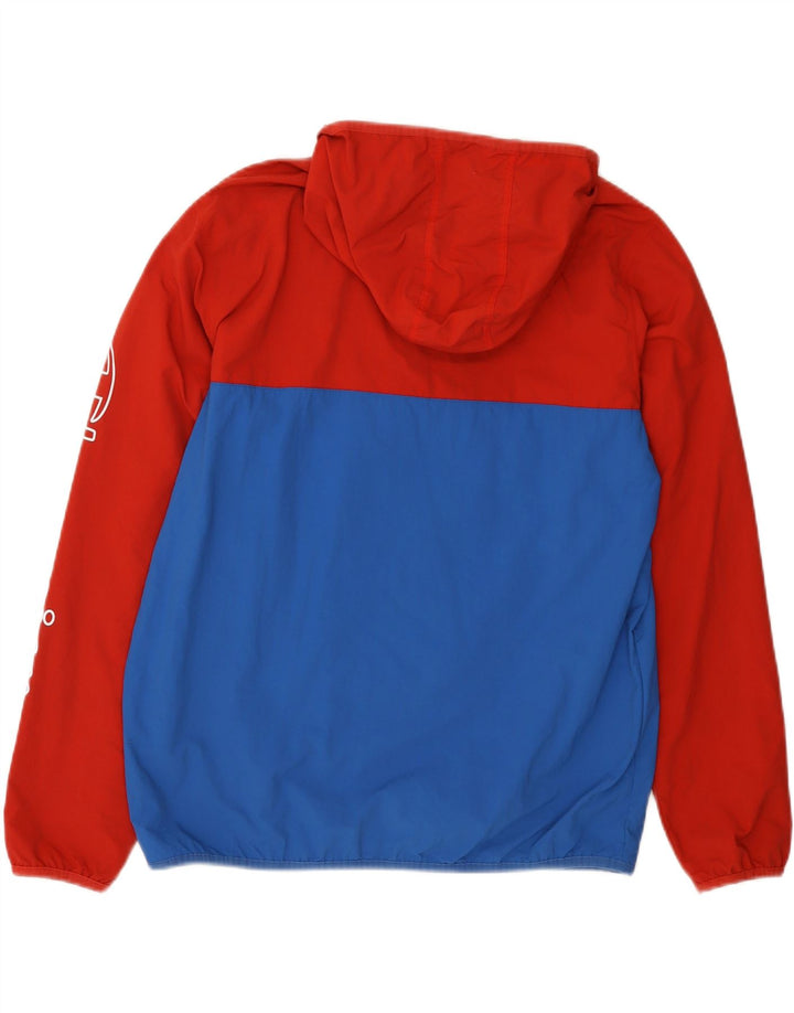 Champion Veste Anorak Graphique Homme UK 38 Bleu Moyen Polyamide Colorblock
