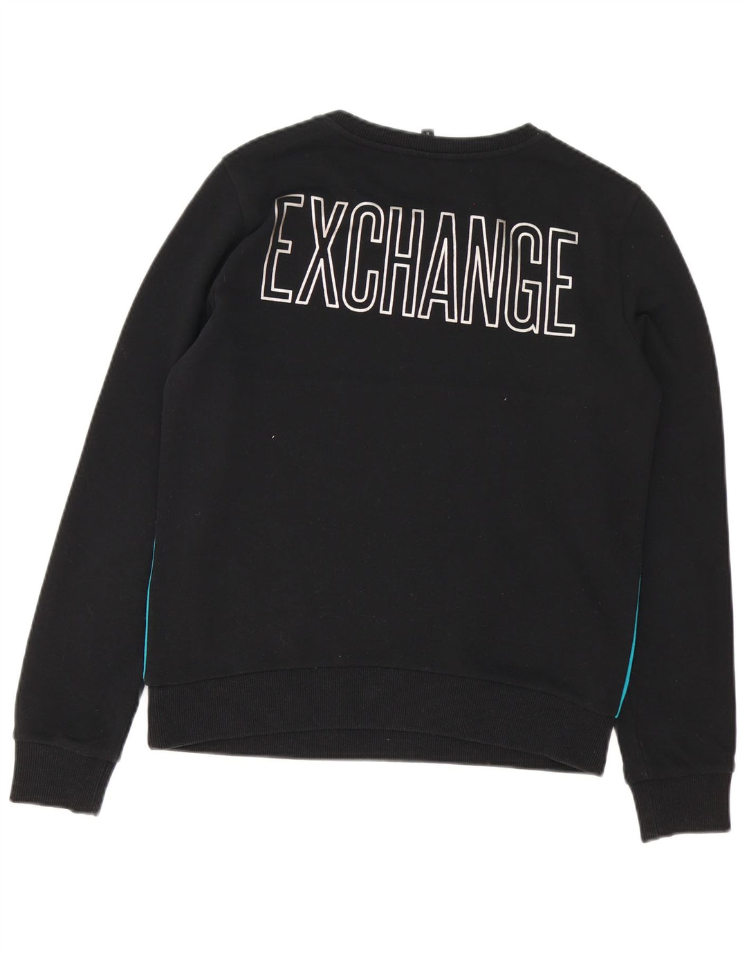 Armani Exchange Sweat-Shirt Graphique Homme Noir Moyen Colourblock