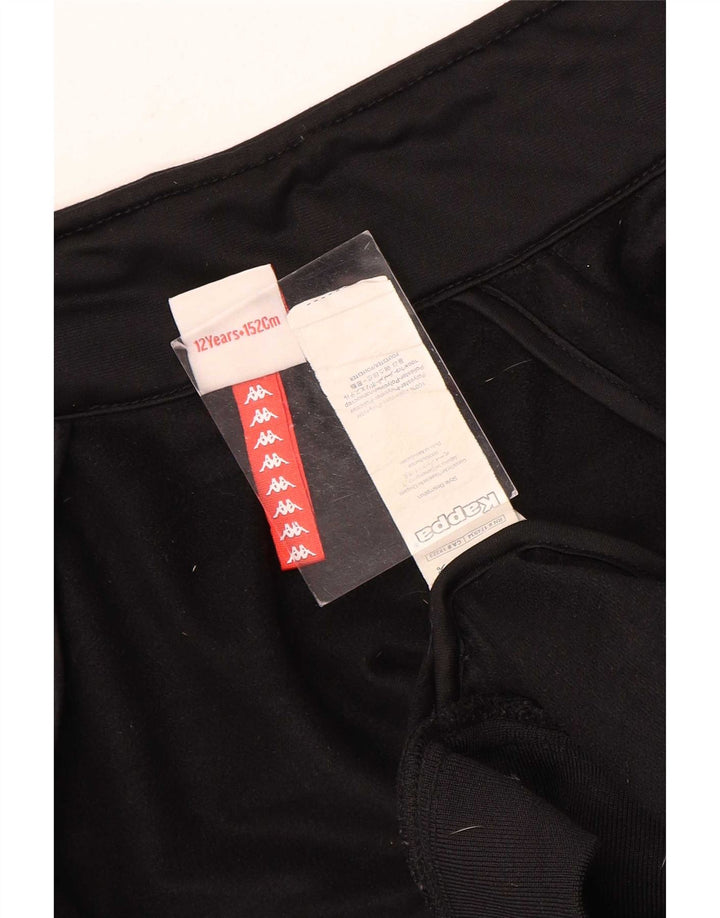 Kappa Veste de Survêtement Graphique Garçon 11-12 ans Noir Polyester