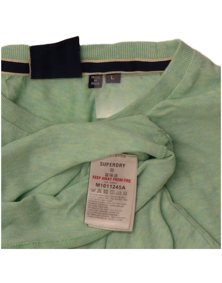 Superdry T-Shirt Homme Top Large Vert Coton